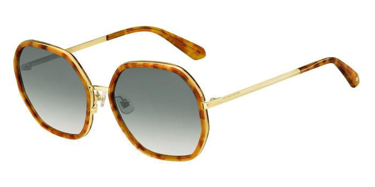 Kate Spade New York HAVANA GOLD Women's Full Rim Square Sunglasses