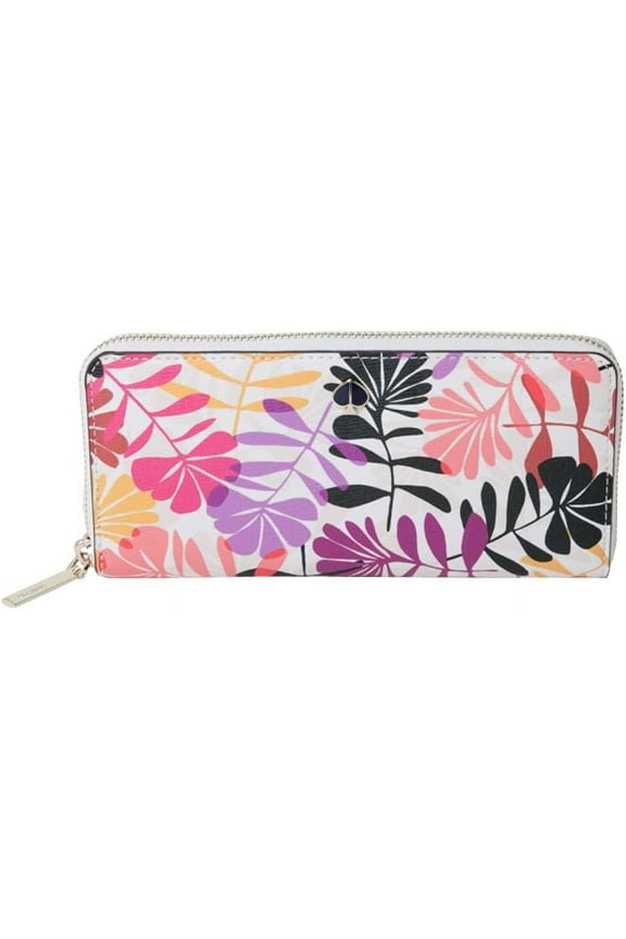 Hawaii Exclusive Cream Floral long Slim Continental Wallet
