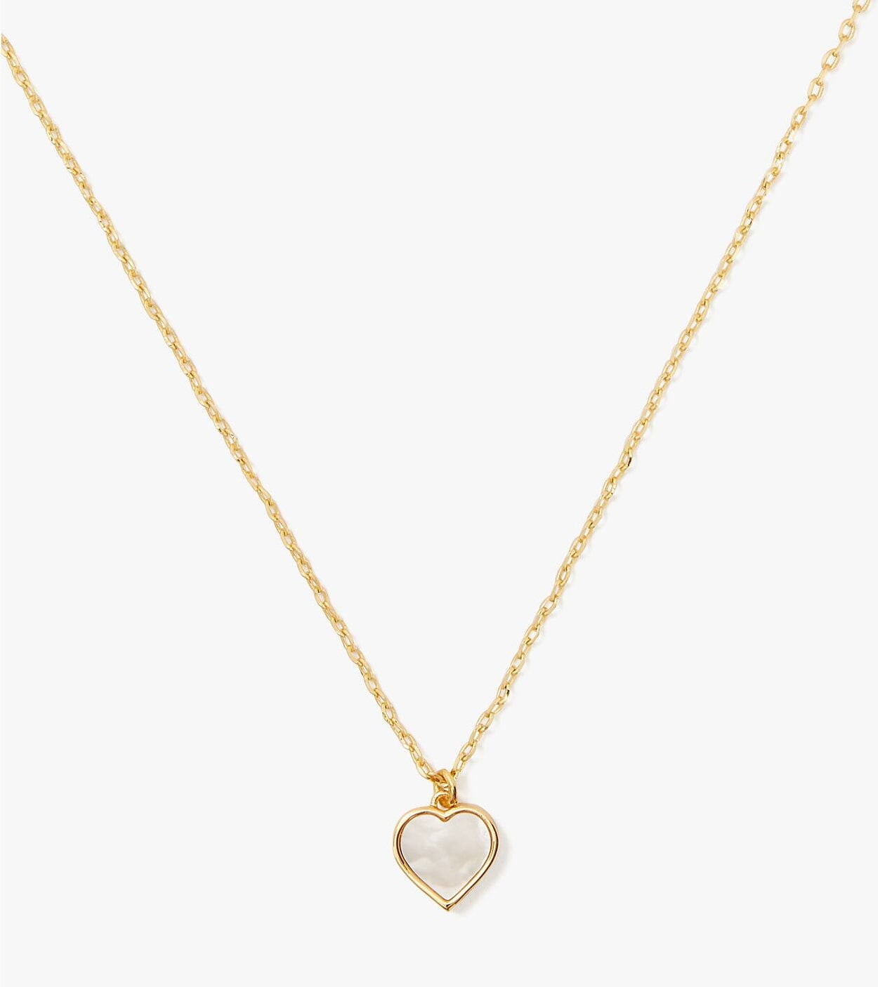 Kate spade gold heart necklace discount