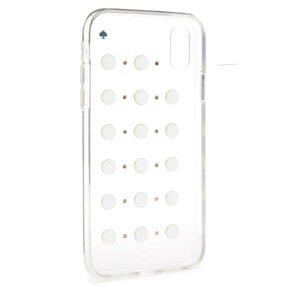 Kate Spade New York Imitation Pearl Stud iPhone Xs Max Case (Clear, One Size)