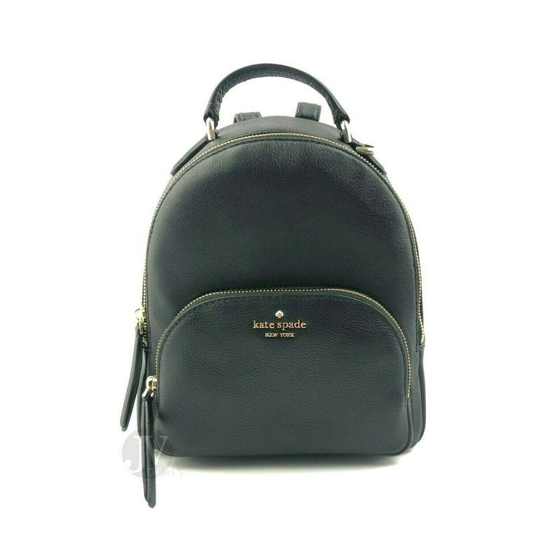 Kate Spade New York Jackson Medium Leather Backpack Size Medium Black