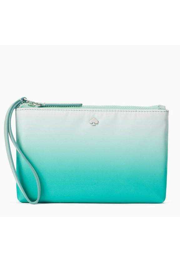 Jae Degrade Medium Double Nylon Zip Wristlet (Fiji Green)