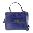 thumbnail image 1 of Kate Spade New York Knightsbridge Croco Leather Doris Satchel, Asilah Blue, 1 of 3