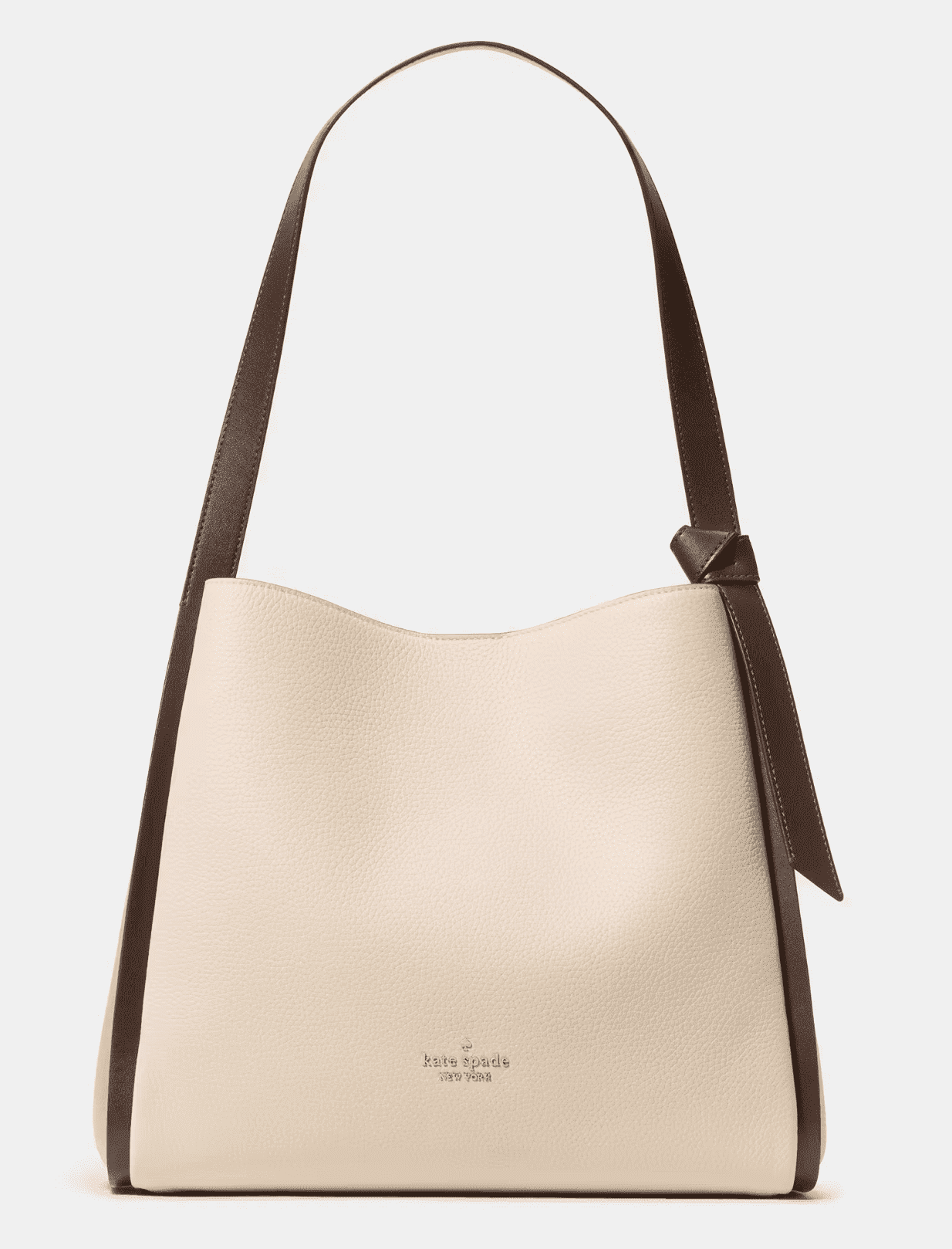 Kate Spade New York Knott Colorblock Large Carryall Tote Bag KM662 – Pebbled Leather Designer Handbag with Snap Closure & Center Zip Divider