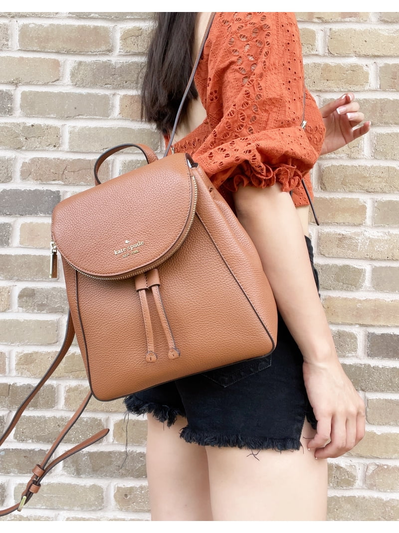 Kate Spade Leila Medium Flap Brown Backpack Kate Spade New York Leila Medium Flap Backpack | Brixton Baker main image 2