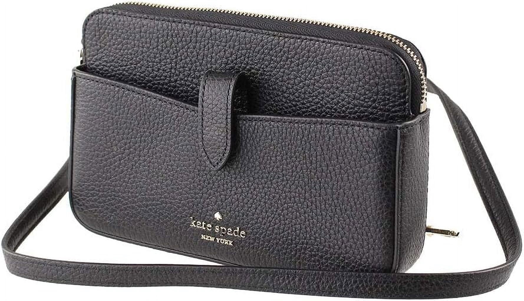 Kate Spade New York Leila Small Tab Crossbody Bag (Black)