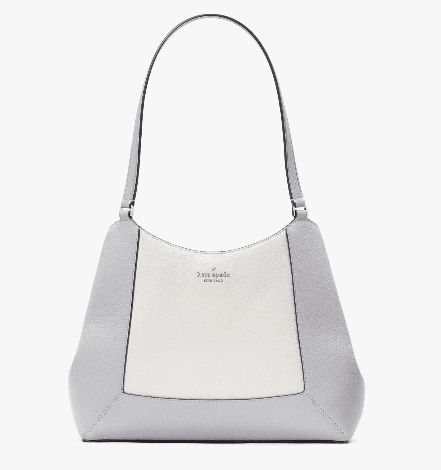Kate Spade New York Lena Colorblock Large Triple Compartment Shoulder Bag KH439 – Pebbled Leather Tote with Zip & Snap Closure