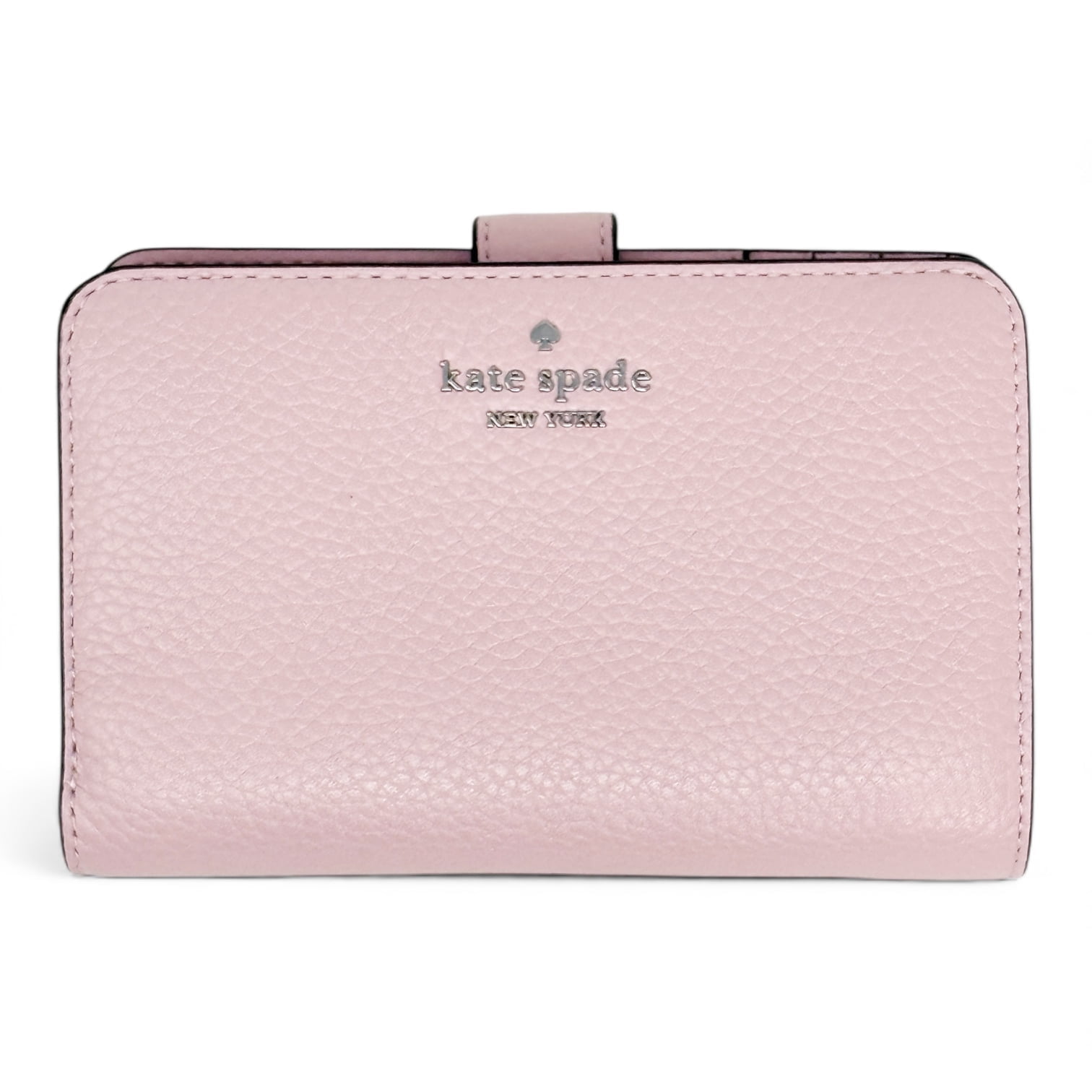 Kate Spade New York Lena Pebbled Leather Medium Bifold Wallet (Tutu Pink)