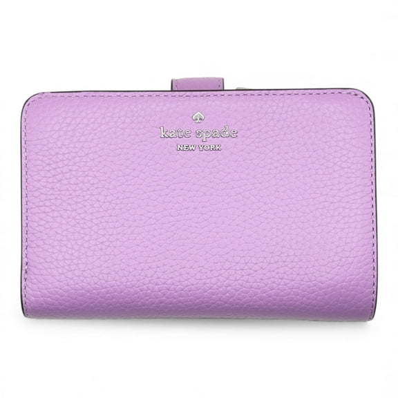 Kate Spade New York Lena Pebbled Leather Medium Bifold Wallet (Wisteria)