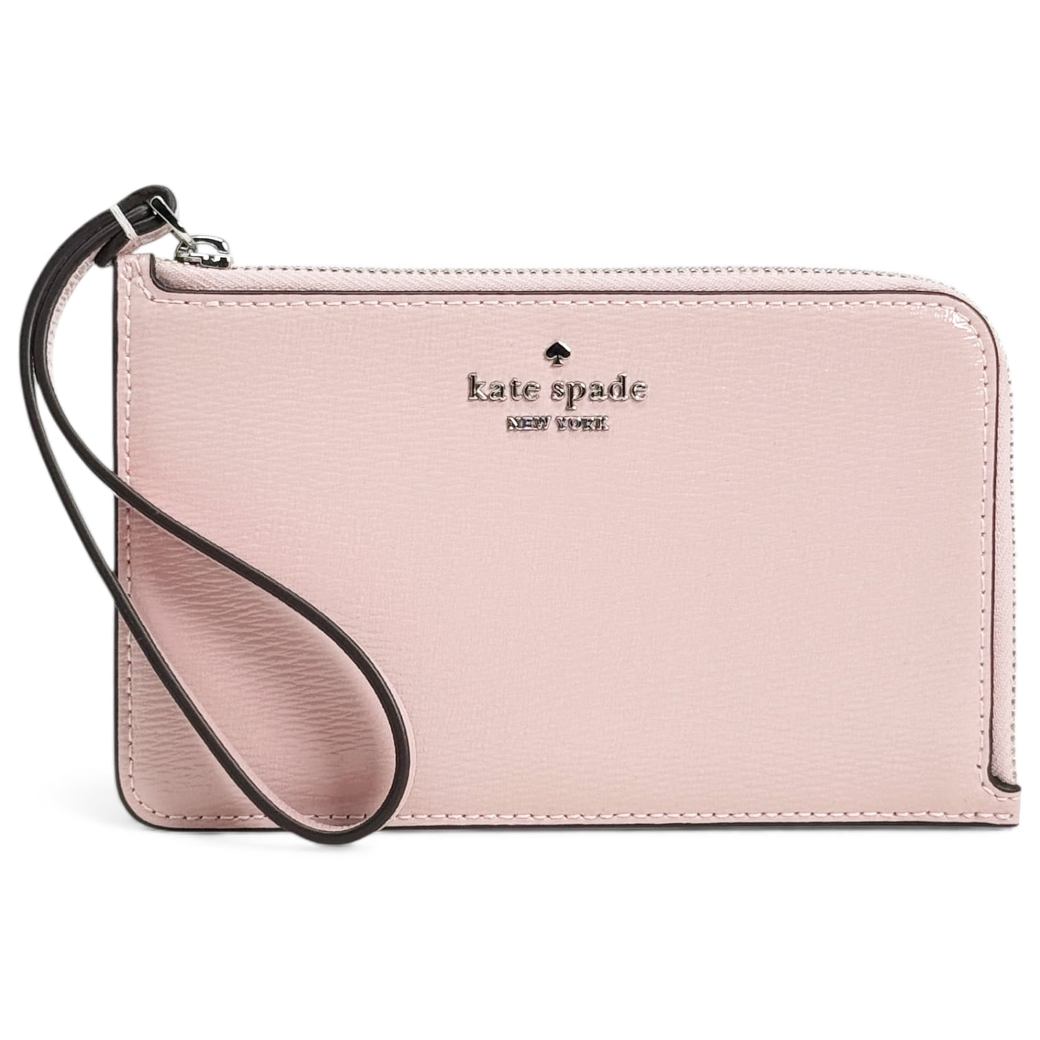 Kate Spade New York Lucy Small Textured Patent Leather L-zip Card
