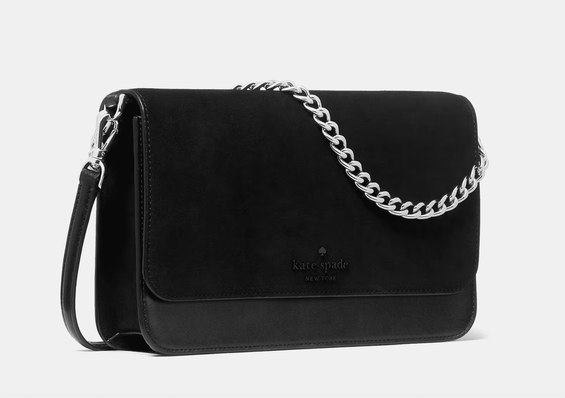 Kate Spade New York Madison Willow Medium Convertible Crossbody, Suede, KM657