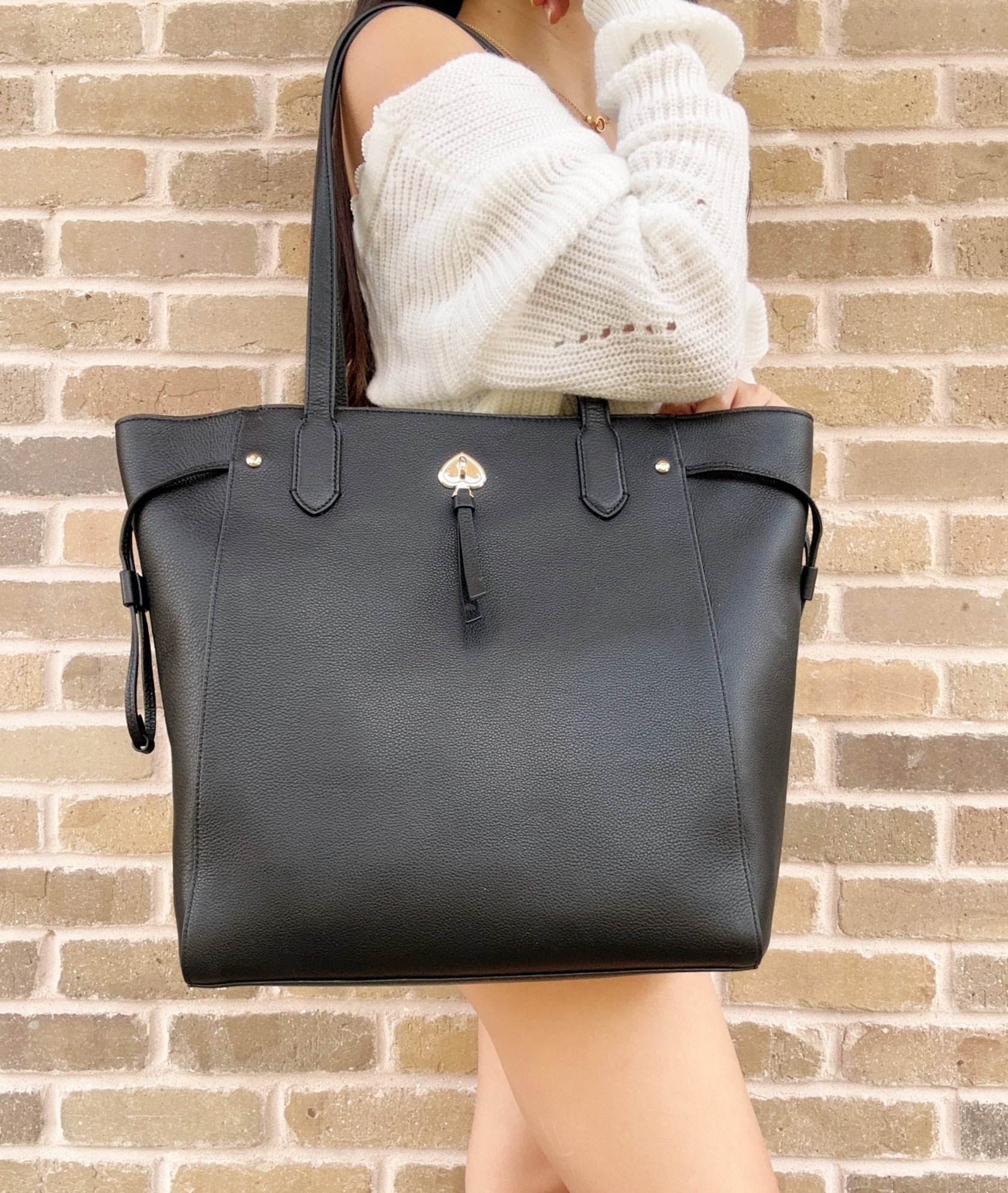 ☆Kate Spade Marti Pebbled Leather Large Tote トートバック☆ Kate Spade New York Marti Large Top Zip Tote Shoulder Bag
