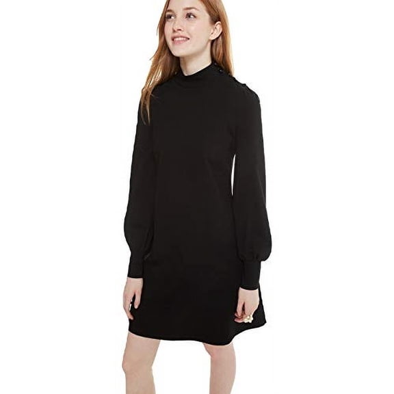 Kate Spade New York Mockneck Ponte Dress Broome Street, Black (Medium)