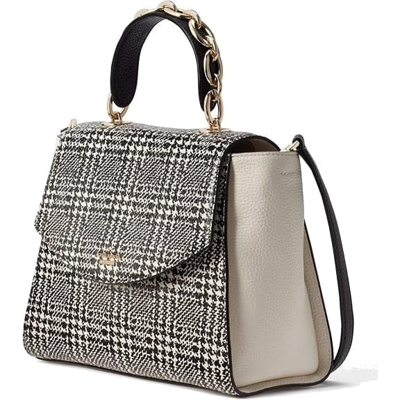 Kate Spade New York Murray Street Kim Medium Pebble Leather Satchel Bag, Cement Black