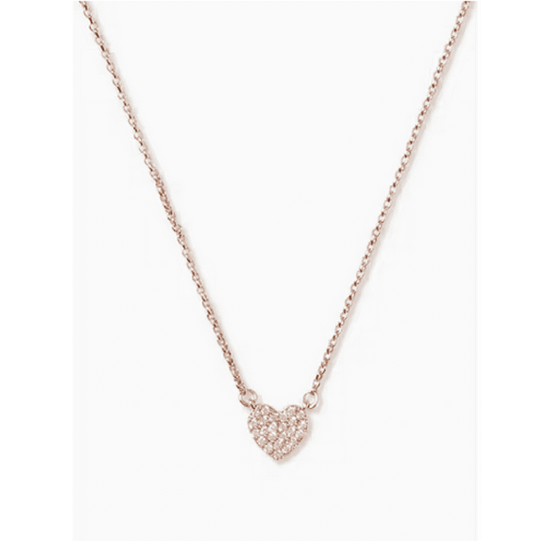 Kate spade initial necklace rose gold sale