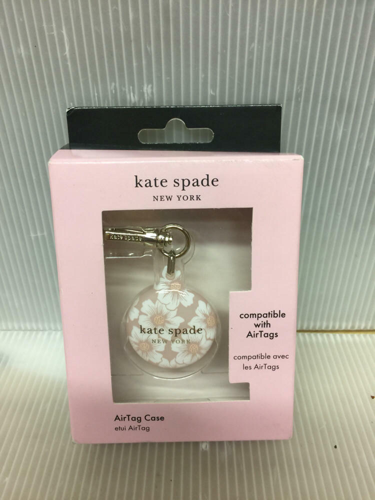 Kate Spade New York Protective AirTag Case Hollyhock/Blush/Cream/Gold