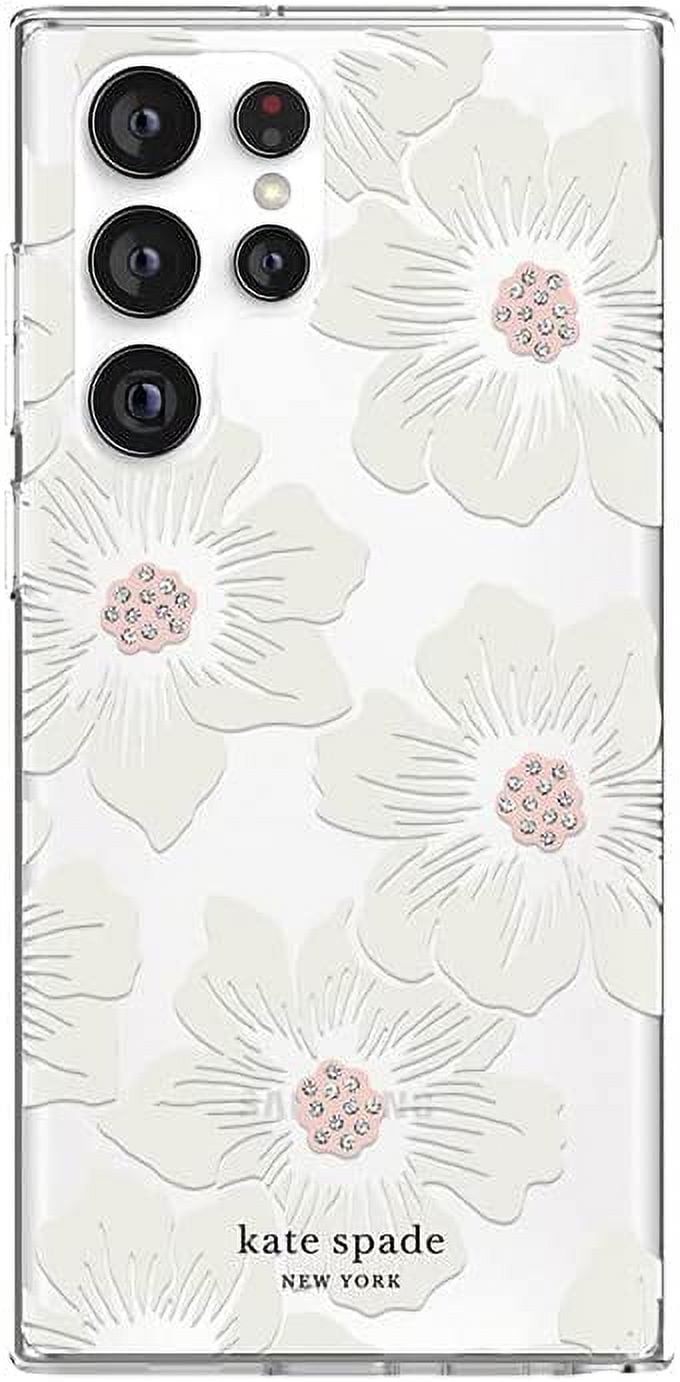 Kate Spade New York Protective Hardshell Case for Samsung Galaxy S22 Ultra - Hollyhock