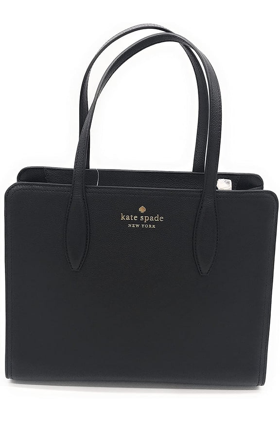 Rowe Medium Top Zip Leather Sarchel Black