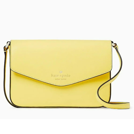 Kate Spade New York Sadie Envelope Saffiano Leather Crossbody Bag (Yuzu Jam)