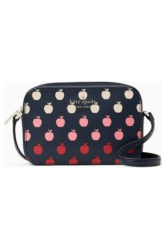 Saffiano Leather Mini Camera Crossbody Bag (Multi)