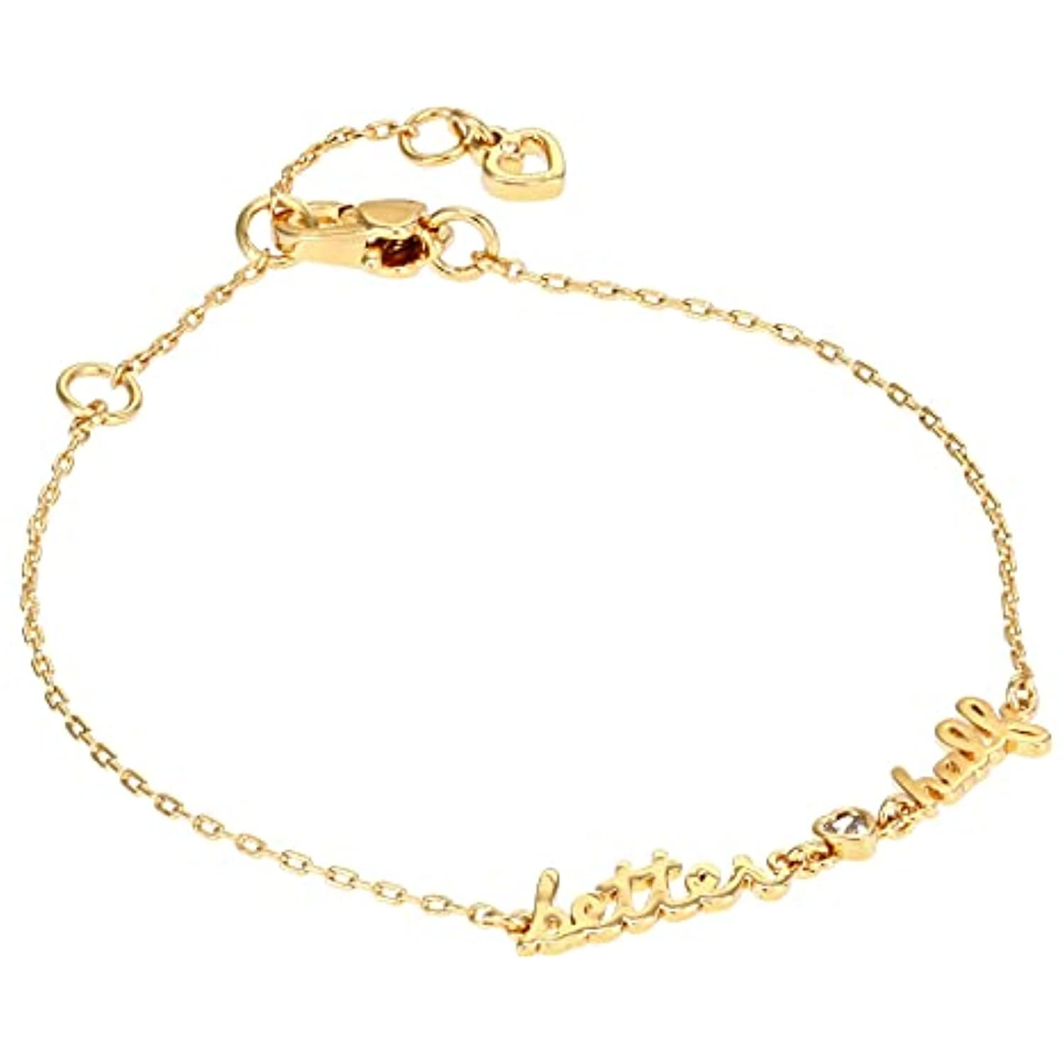 Kate Spade New York Say Yes Better Half Bracelet Clear/Gold One
