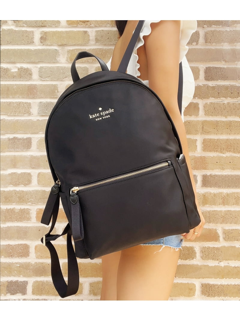 在庫有! kate spade/Chelsea Medium Backpack/ブラック/ナイロン Kate Spade Chelsea Nylon Large Backpack Black – Balilene