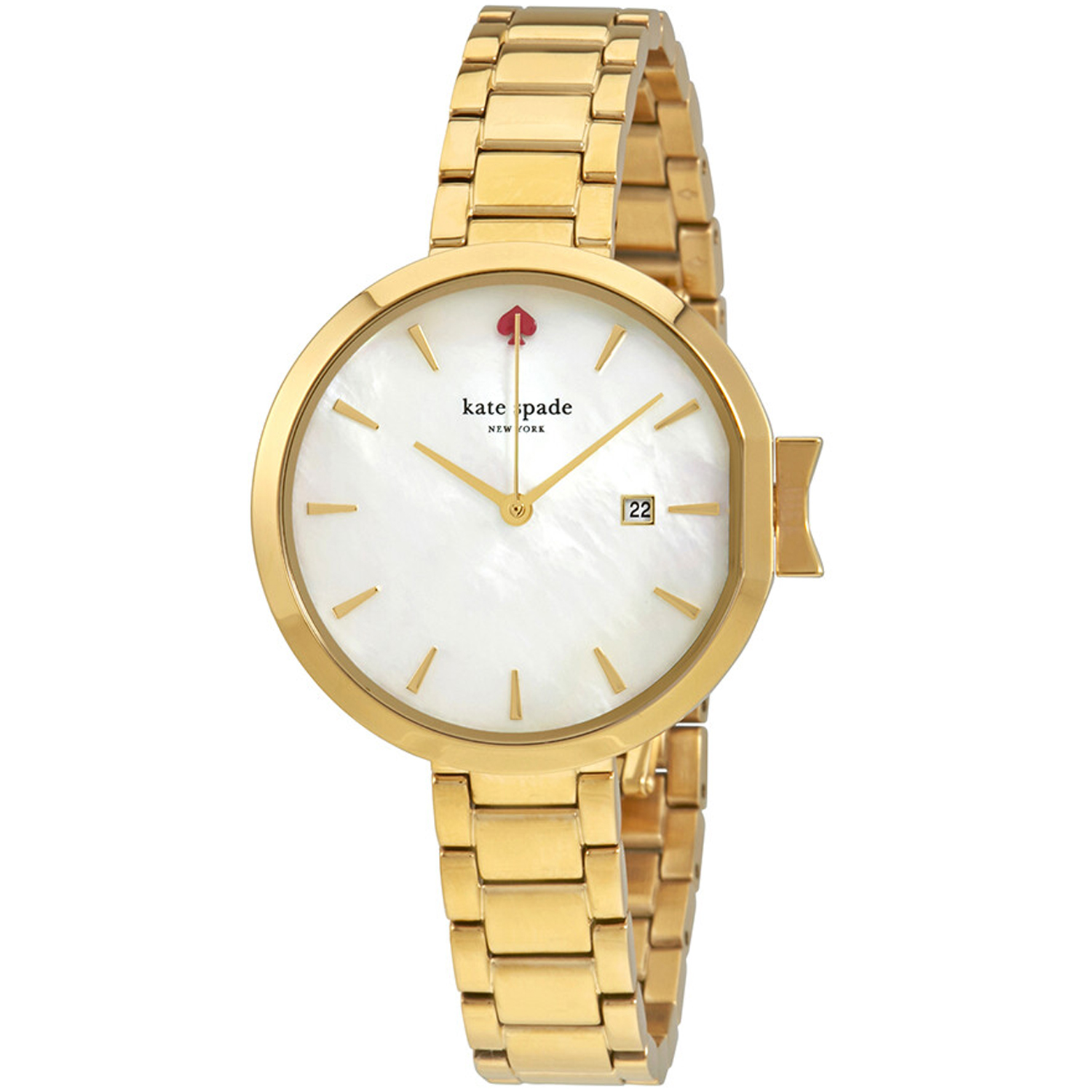 kate spade New York Women\'s Gold Tone with a MOP White Dial Kate Spade New York Rose Gold SS MOP Dial 1YRU0847 $260  main image 4