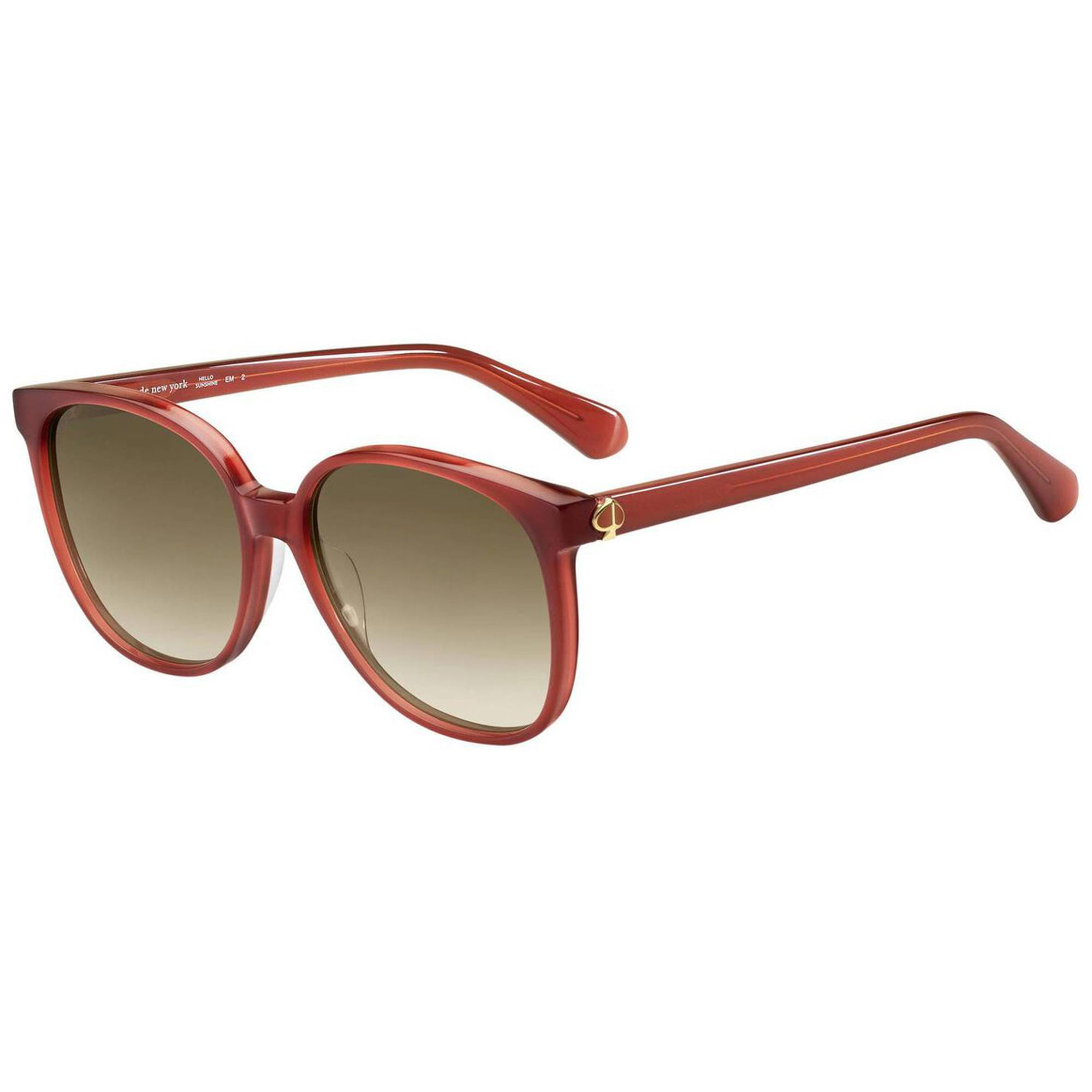 Kate Spade New York Women's Alianna/G/S Square Sunglasses, Orange/Brown Gradient, 56mm, 16mm