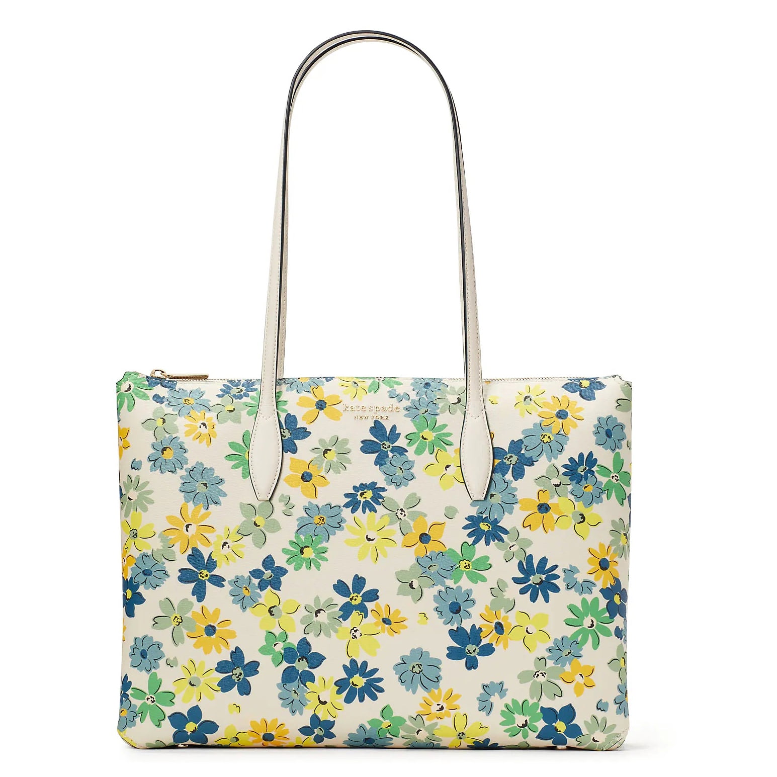 Kate Spade Yellow shops and White Straw Tote