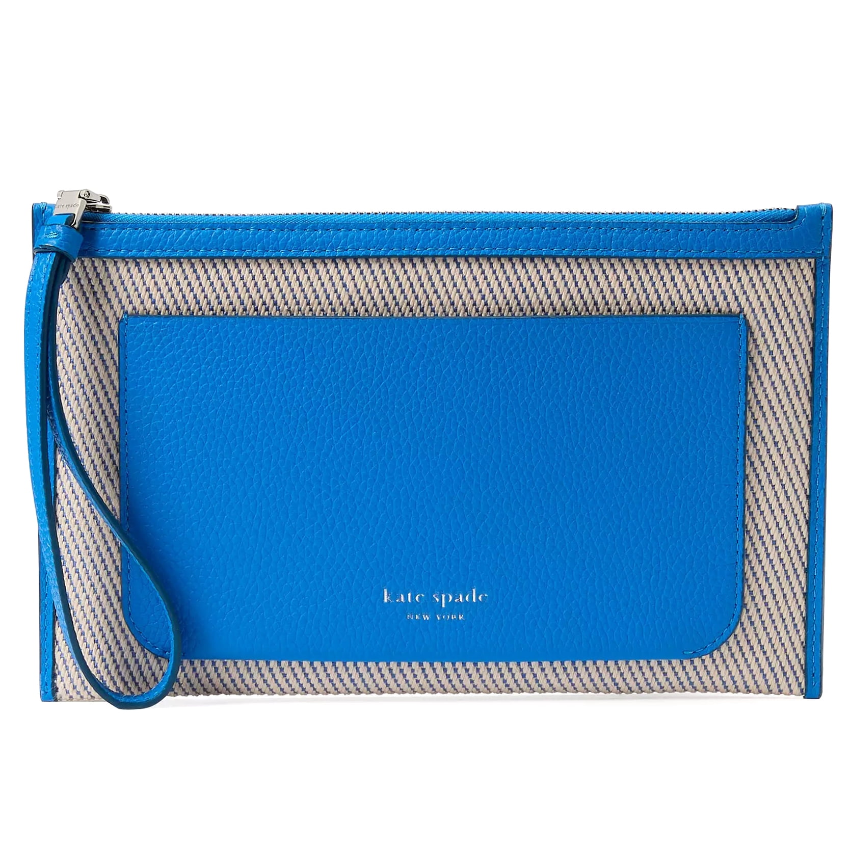 Kate Spade New York Women's Ava Small Canvas Top Zip  Wristlet (Summer Night)
