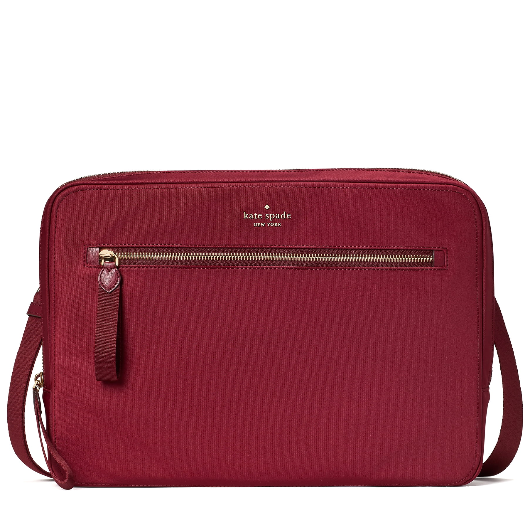 Kate Spade New York Women s Chelsea Nylon Laptop Messenger Handbag Cranberry Cocktail Walmart