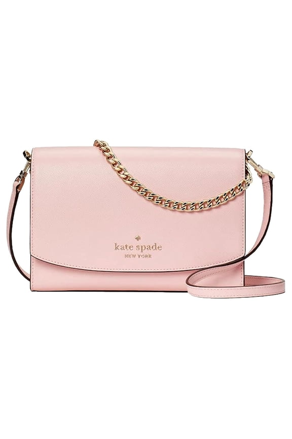 Women's Convertible Crossbody Chain Clutch Bag, Chalk Pink
