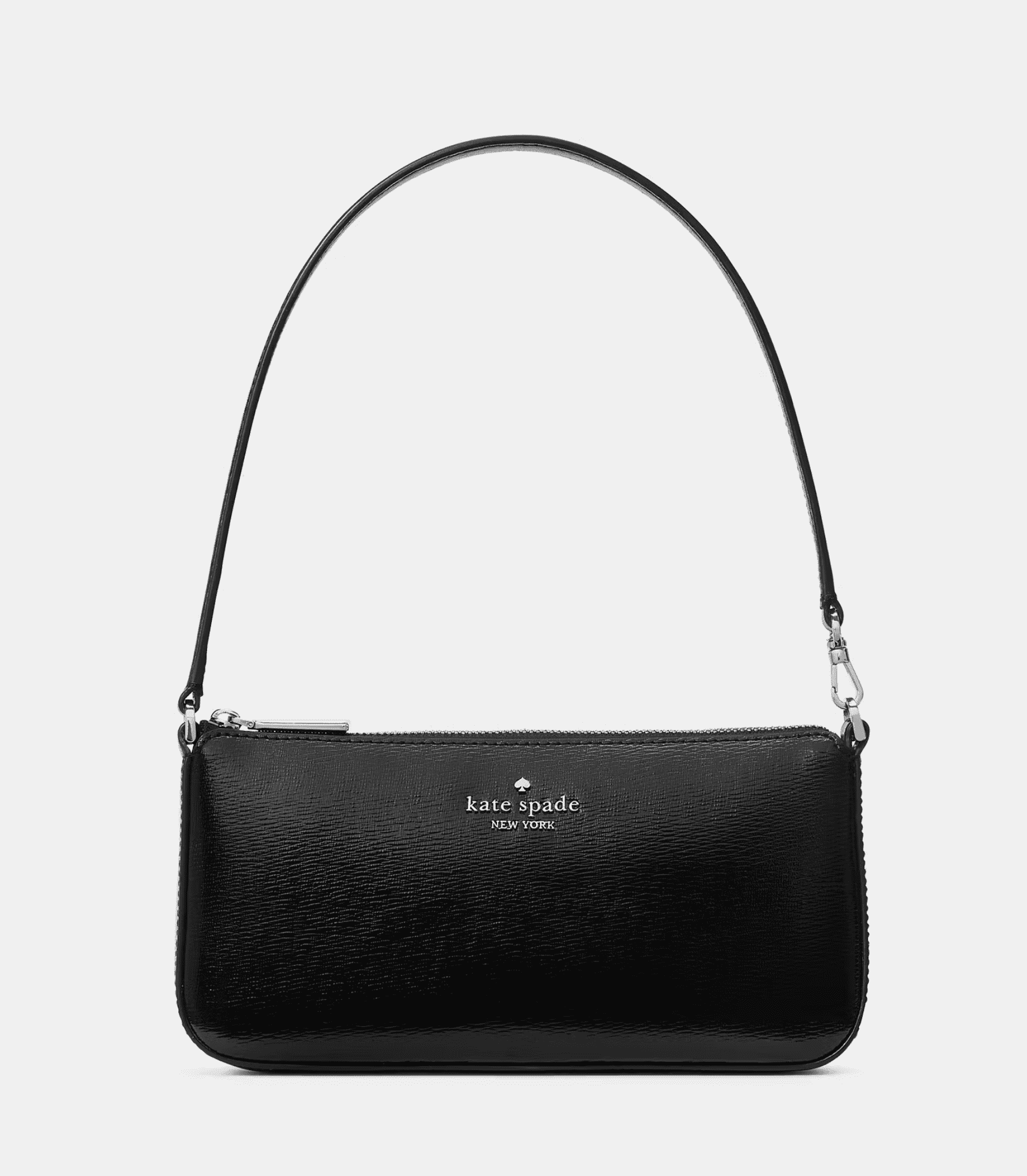 Kate Spade New York Women’s Gemini Convertible Wristlet, Textured Patent Leather, Pale Gold Hardware – KN211