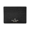 thumbnail image 1 of Kate Spade New York Women's Glimmer Glitter Small Slim Card Holder (Black), 1 of 4