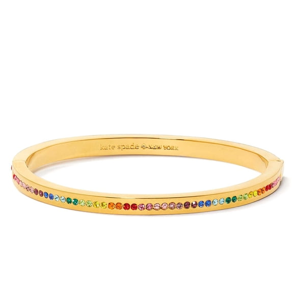 Kate Spade New York Women's Gold Plated Metal Ring It Up Pave Bangle Bracelet(Gold / Multi)