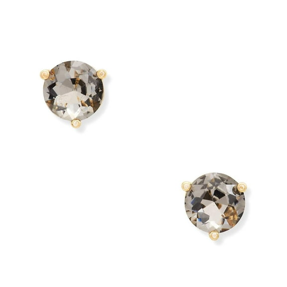 Kate Spade New York Women's Gold Plated Metal Rise And Shine Stud Earrings (Black / Diamond)