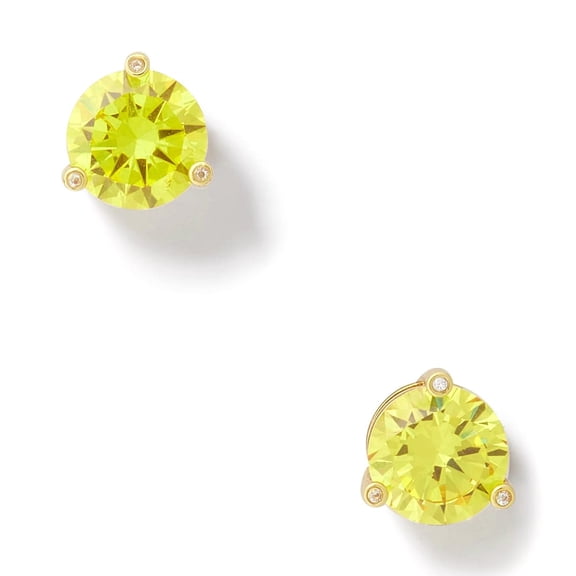 Kate Spade New York Women's Gold Plated Metal Rise And Shine Stud Earrings (Lime Sherbet)