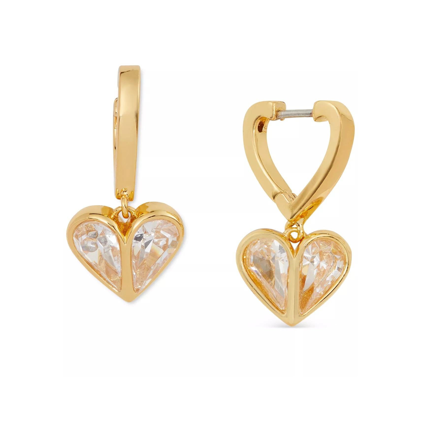 Kate Spade New York Earrings Rock Solid Stone Heart Huggies Kate Spade New York Earrings Rock Solid Stone Heart Huggies