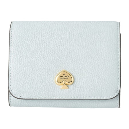 Kate Spade New York Women's Kayla Small L-Zip Snap Leather Wallet (Hazy Morning)