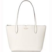Kate Spade New York Women's Large Pebbled Leather Top Zip Tote Parchment