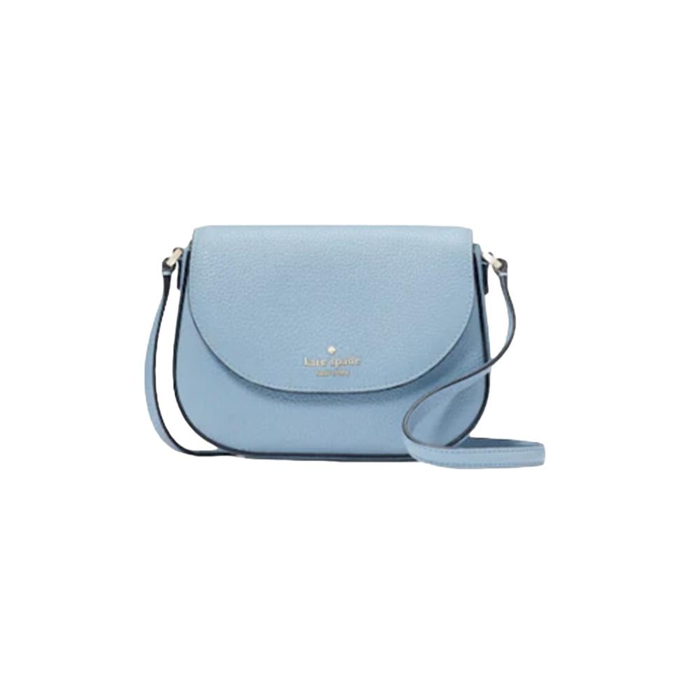 KATE SPADE NEW YORK Women's Leila Mini Flap Cross Body in Polished Blue