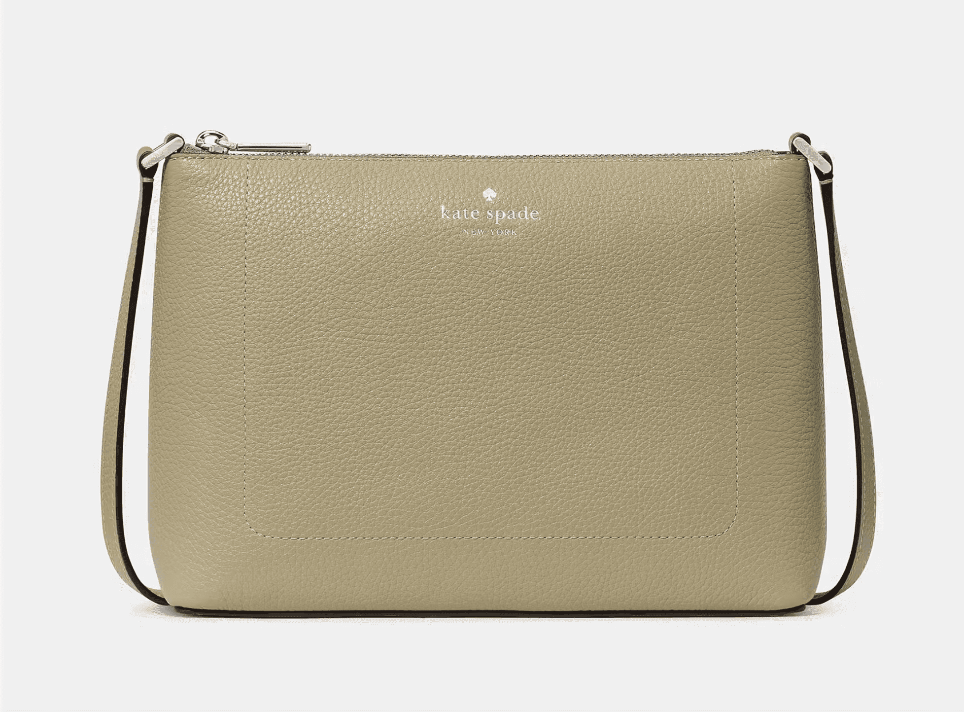 Kate Spade New York Women’s Leila Pebbled Leather Crossbody Bag, Adjustable Strap – KG464