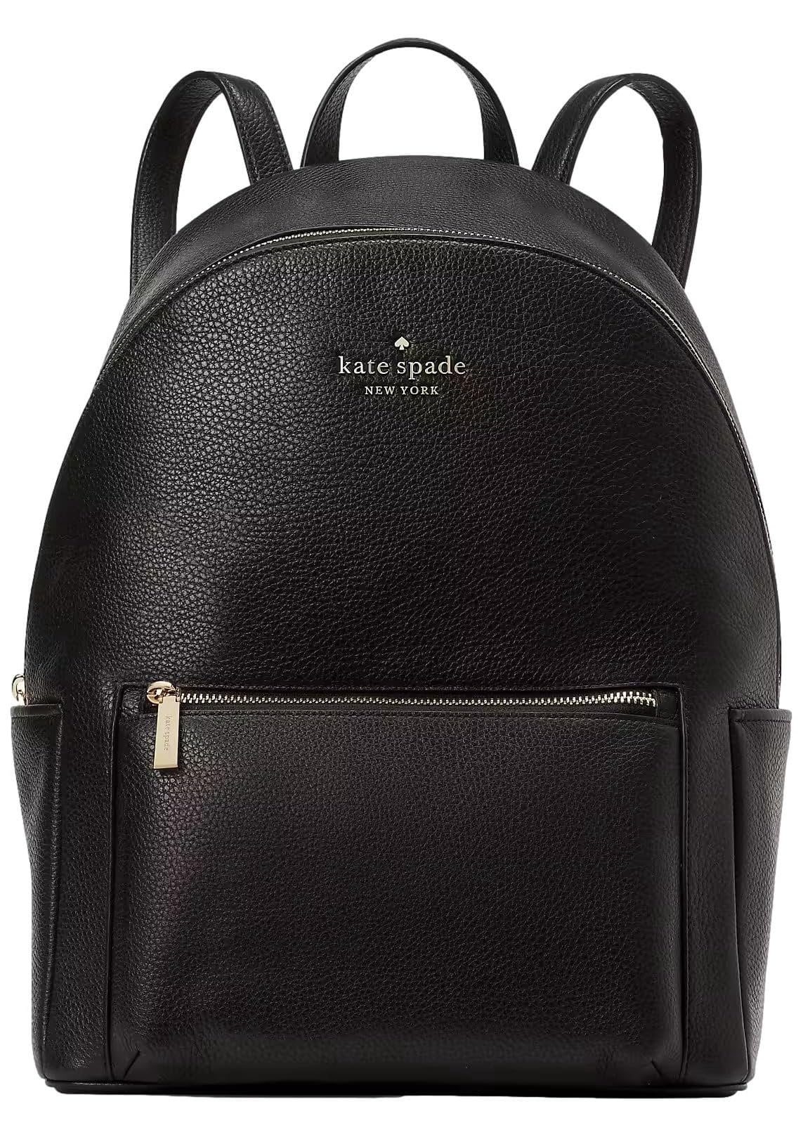 ♠️kate spade Leila Pebbled Leather Dome Backpack, Black NWT Amazon.com: Kate Spade Leila Pebbled Leather Medium Dome  main image 2