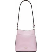 KATE SPADE NEW YORK Women's Leila Pebbled Leather Small Bucket Bag, Quartz Pink