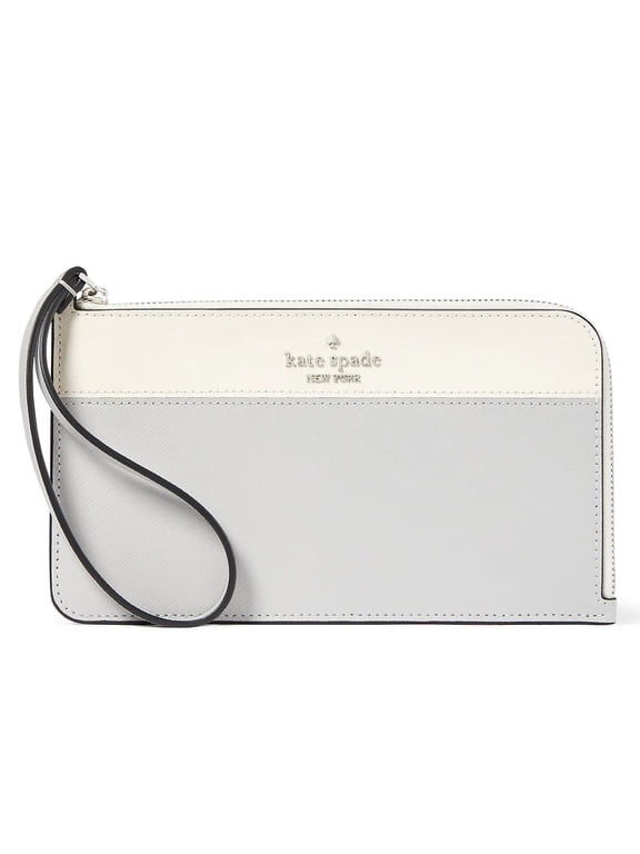 Women's Lucy Bicolor Medium L Zip Wristlet (Platinum Grey Multi)