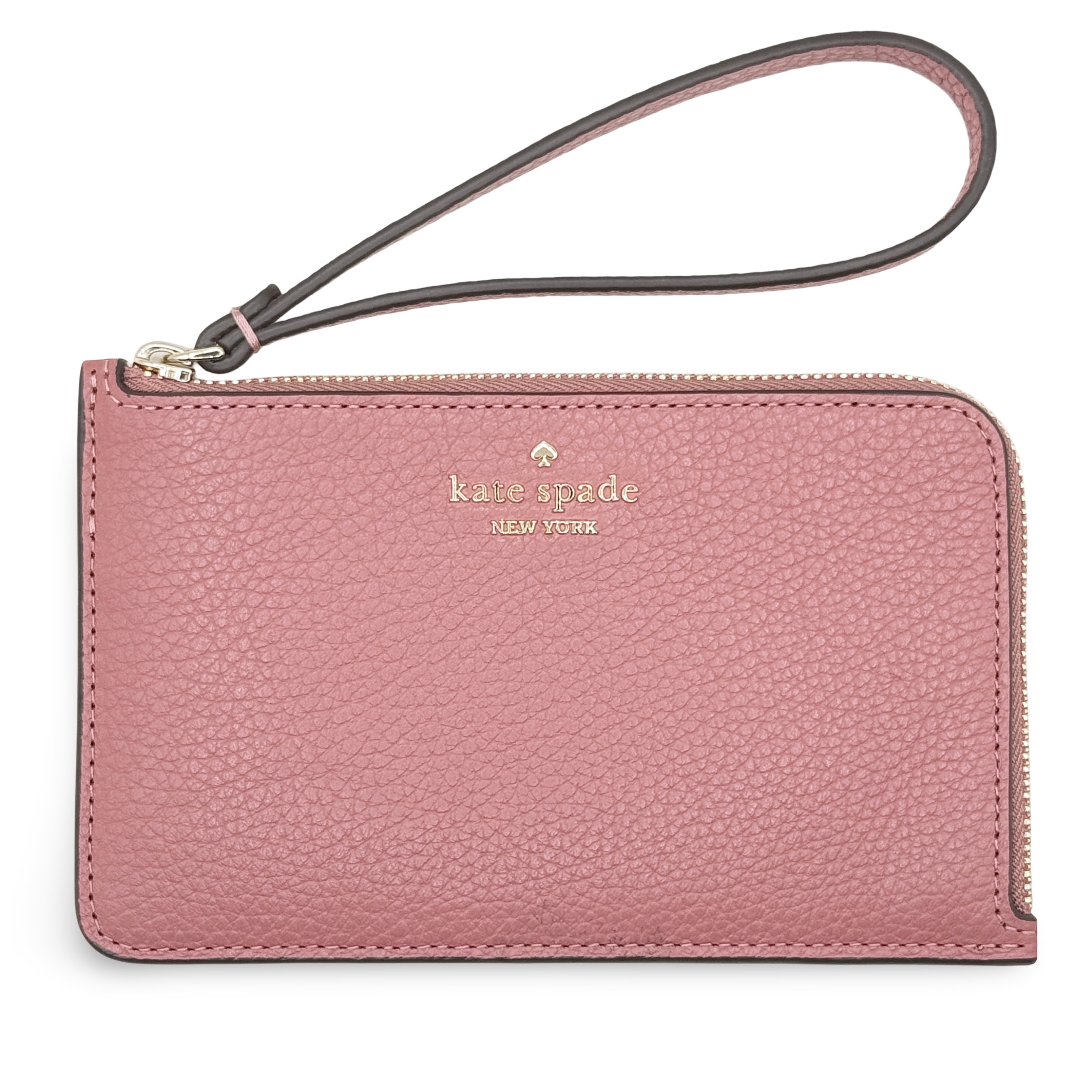 Kate Spade New York Women's Lucy Pebbled Leather Medium L-Zip