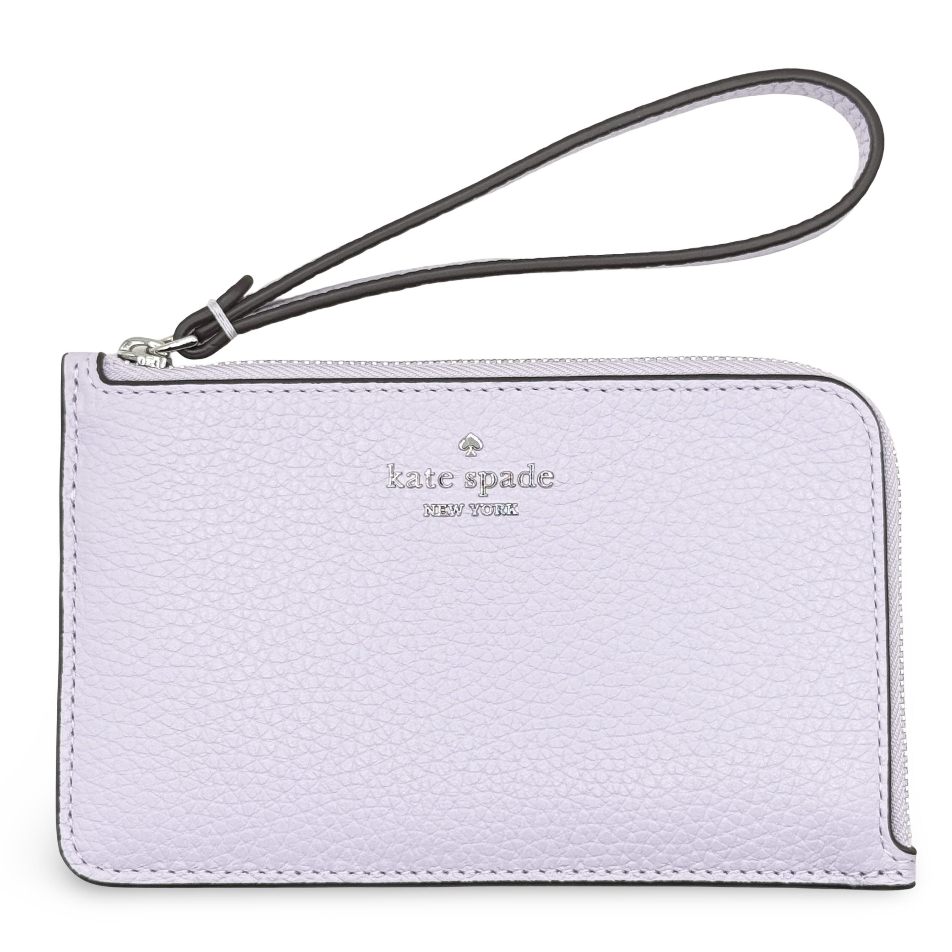 Kate Spade New York Women's Lucy Small Pebbled Leather L-zip Card