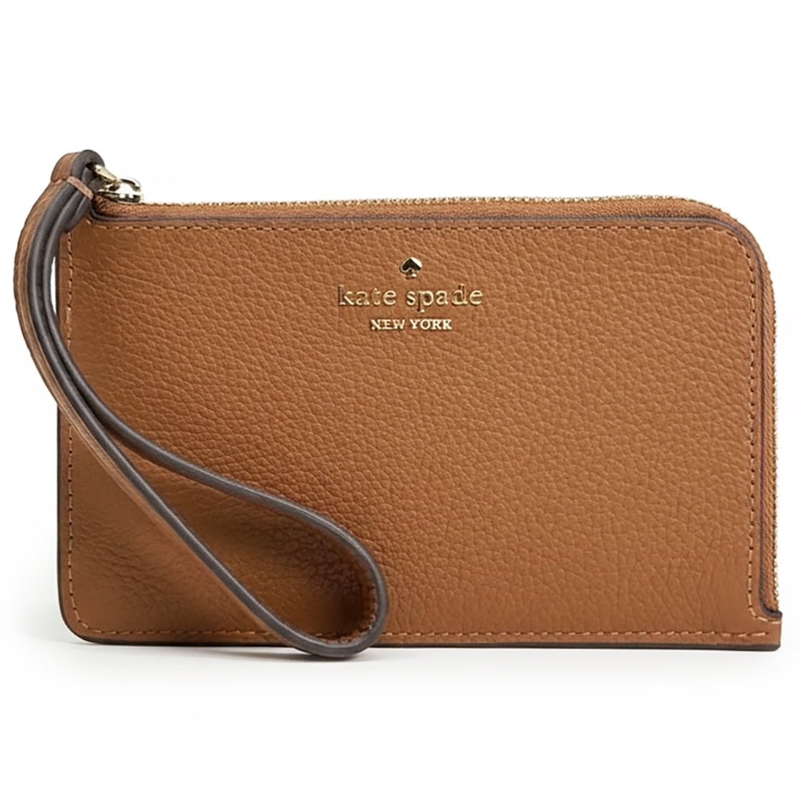 Kate Spade New York Women's Lucy Small Pebbled Leather L-zip Card