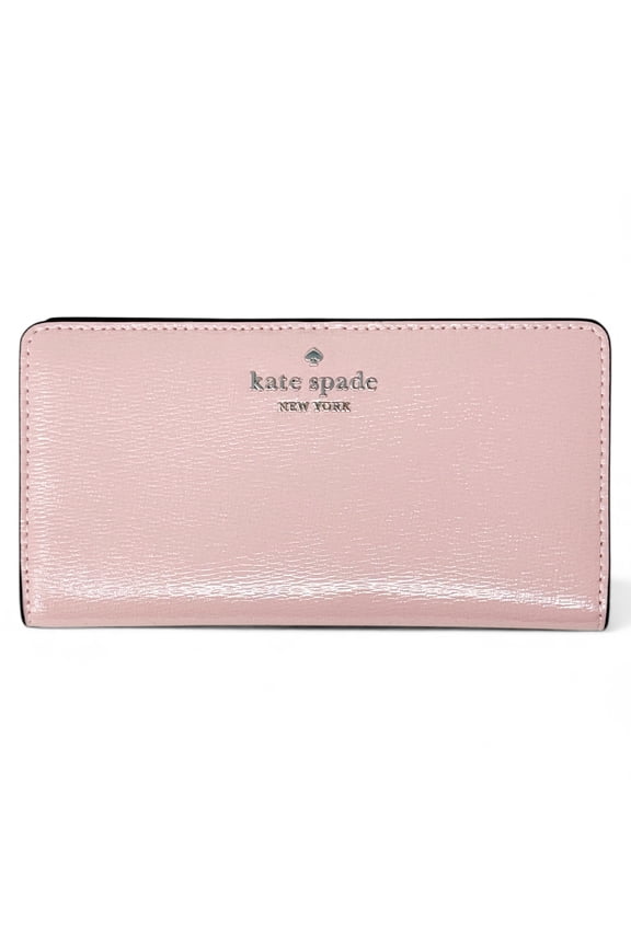 Womens Madison Large Slim Bifold Wallet in Patent Leather (Tutu Pink)