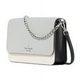 thumbnail image 1 of Kate Spade New York Women's Madison Saffiano Leather Flap Crossbody Bag, Platinum Grey, 1 of 6